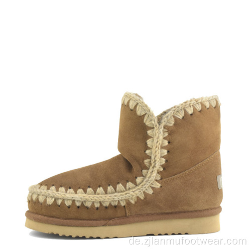 MOUESKIMO HANDSCHAFTEN Sheepell Stiefel Mode warme Stiefel